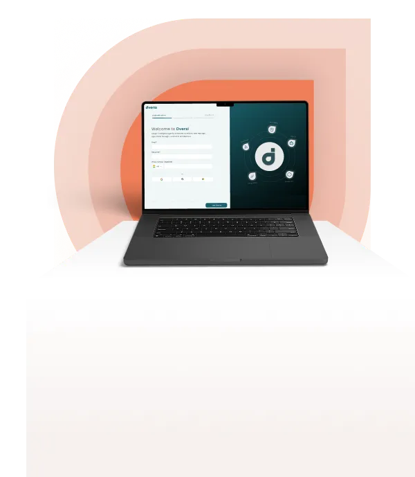 Dversi dashboard running on a laptop